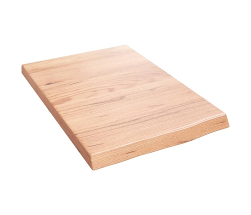 vidaXL Estante pared madera roble tratada marrón claro 40x60x(2-4) cm