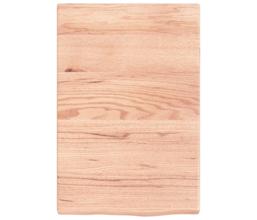 vidaXL Estante pared madera roble tratada marrón claro 40x60x(2-4) cm