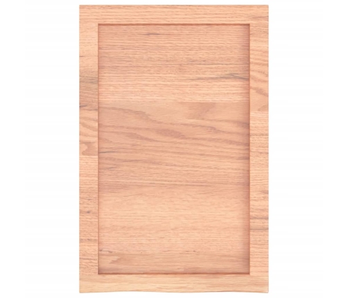 vidaXL Estante pared madera roble tratada marrón claro 40x60x(2-4) cm