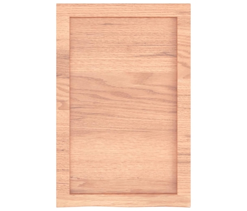 vidaXL Estante pared madera roble tratada marrón claro 40x60x(2-6) cm