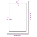 Estante pared madera roble tratada marrón claro 40x60x(2-6) cm