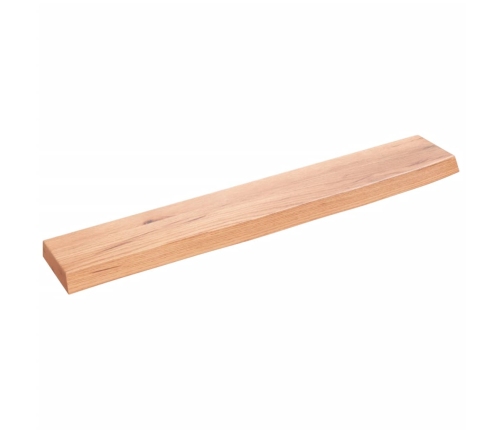 Estante de pared madera de roble tratada marrón claro 60x10x2cm