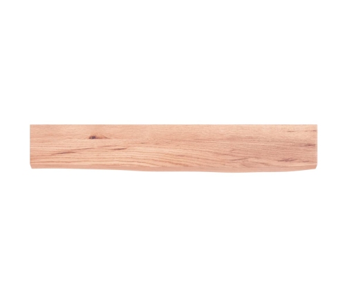 Estante de pared madera de roble tratada marrón claro 60x10x2cm