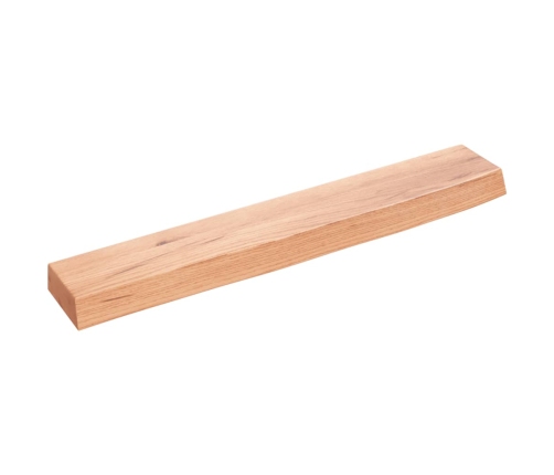 Estante de pared madera de roble tratada marrón claro 60x10x4cm