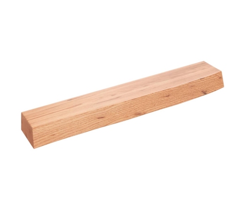 Estante de pared madera de roble tratada marrón claro 60x10x6cm