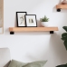 Estante de pared madera de roble tratada marrón claro 60x10x6cm