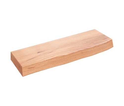 vidaXL Estante de pared madera de roble tratada marrón claro 60x20x6cm