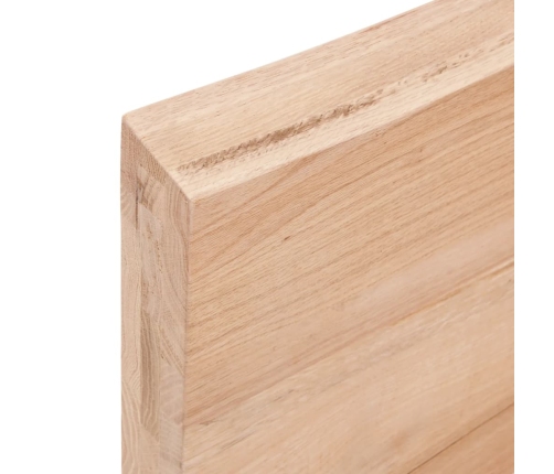 vidaXL Estante de pared madera de roble tratada marrón claro 60x20x6cm