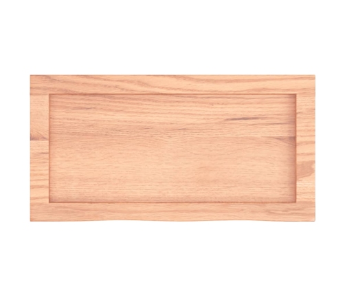 Estante pared madera roble tratada marrón claro 60x30x(2-6) cm