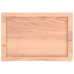 Estante pared madera roble tratada marrón claro 60x40x(2-4) cm