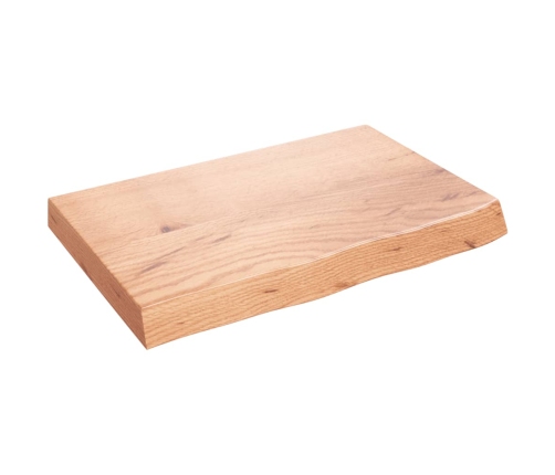 vidaXL Estante pared madera roble tratada marrón claro 60x40x(2-6) cm