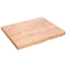 Estante de pared madera de roble tratada marrón claro 60x50x2cm