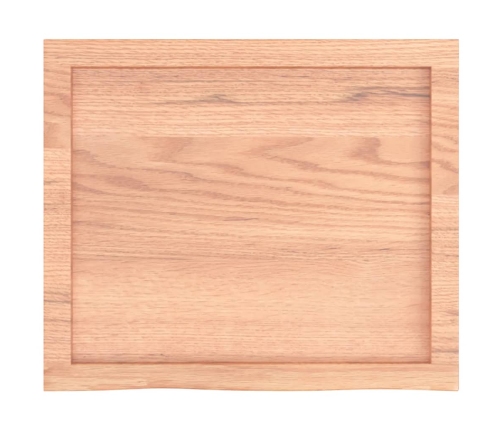 Estante pared madera roble tratada marrón claro 60x50x(2-6) cm