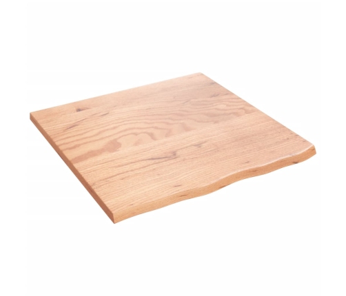 Estante de pared madera de roble tratada marrón claro 60x60x2cm