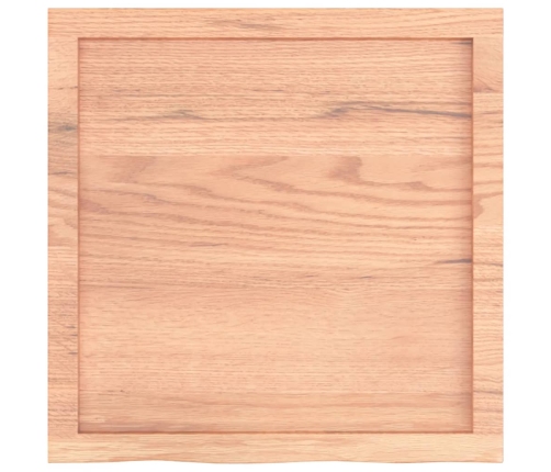 Estante pared madera roble tratada marrón claro 60x60x(2-4) cm