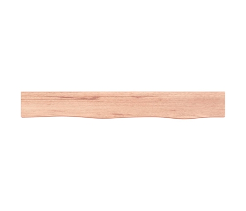 Estante de pared madera de roble tratada marrón claro 80x10x2cm