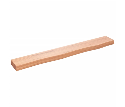 vidaXL Estante de pared madera de roble tratada marrón claro 80x10x4cm