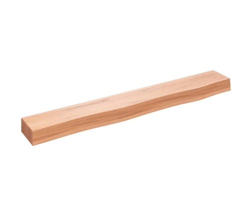 Estante de pared madera de roble tratada marrón claro 80x10x6cm