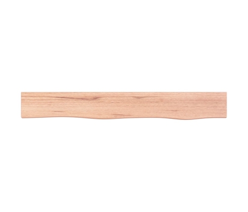 Estante de pared madera de roble tratada marrón claro 80x10x6cm