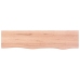 Estante de pared madera de roble tratada marrón claro 80x20x2cm