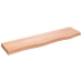 Estante de pared madera de roble tratada marrón claro 80x20x4cm