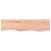 Estante de pared madera de roble tratada marrón claro 80x20x4cm