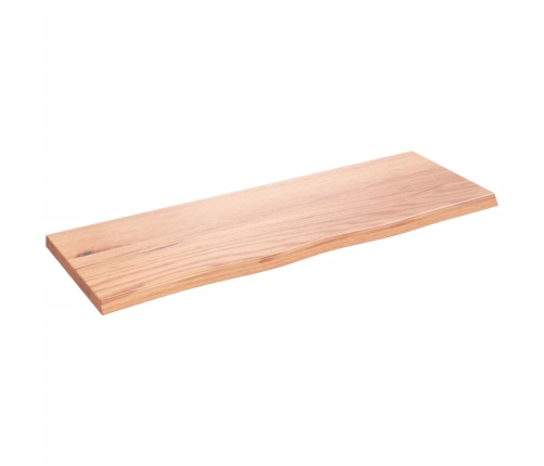 vidaXL Estante de pared madera de roble tratada marrón claro 80x30x2cm