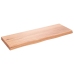 Estante pared madera roble tratada marrón claro 80x30x(2-4) cm