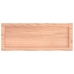 Estante pared madera roble tratada marrón claro 80x30x(2-4) cm