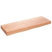 Estante pared madera roble tratada marrón claro 80x30x(2-6) cm