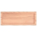 Estante pared madera roble tratada marrón claro 80x30x(2-6) cm