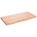 Estante pared madera roble tratada marrón claro 80x40x(2-4) cm