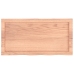 Estante pared madera roble tratada marrón claro 80x40x(2-4) cm