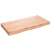 Estante pared madera roble tratada marrón claro 80x40x(2-6) cm