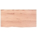 Estante pared madera roble tratada marrón claro 80x40x(2-6) cm