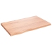 Estante pared madera roble tratada marrón claro 80x50x(2-4) cm