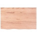 Estante pared madera roble tratada marrón claro 80x50x(2-4) cm