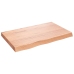 Estante pared madera roble tratada marrón claro 80x50x(2-6) cm