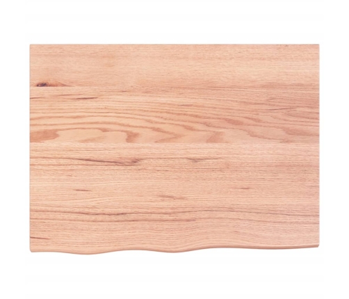 Estante de pared madera de roble tratada marrón claro 80x60x2cm