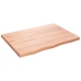 Estante pared madera roble tratada marrón claro 80x60x(2-4) cm