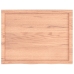 Estante pared madera roble tratada marrón claro 80x60x(2-4) cm