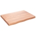 Estante pared madera roble tratada marrón claro 80x60x(2-6) cm