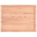 Estante pared madera roble tratada marrón claro 80x60x(2-6) cm