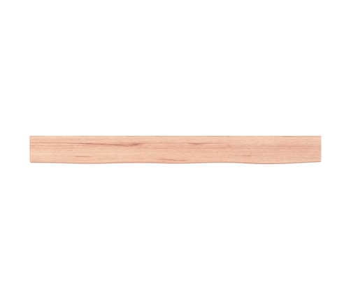 Estante de pared madera roble tratada marrón claro 100x10x4 cm