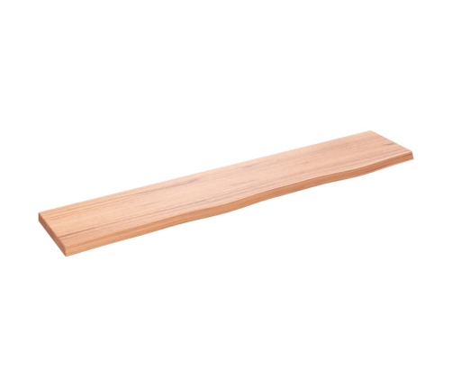 vidaXL Estante de pared madera roble tratada marrón claro 100x20x2 cm