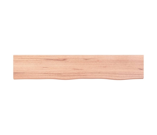 Estante de pared madera roble tratada marrón claro 100x20x4 cm