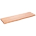 Estante pared madera roble tratada marrón claro 100x30x(2-4) cm