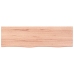 Estante pared madera roble tratada marrón claro 100x30x(2-4) cm