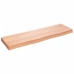 Estante pared madera roble tratada marrón claro 100x30x(2-6) cm