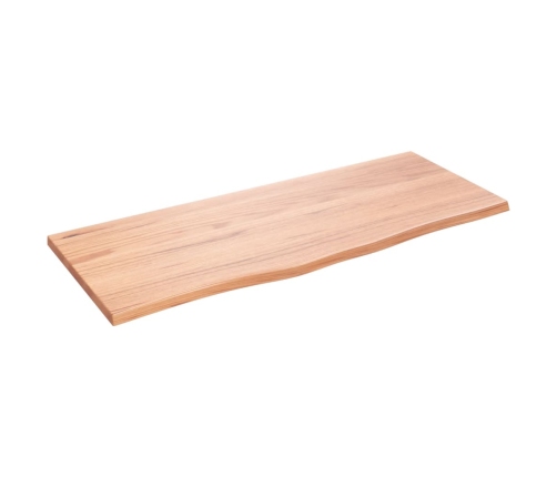 vidaXL Estante de pared madera roble tratada marrón claro 100x40x2 cm